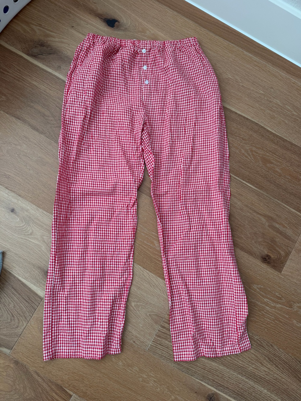Parke red gingham pants